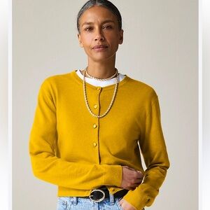 Cleo canary yellow button down cardigan, XXL